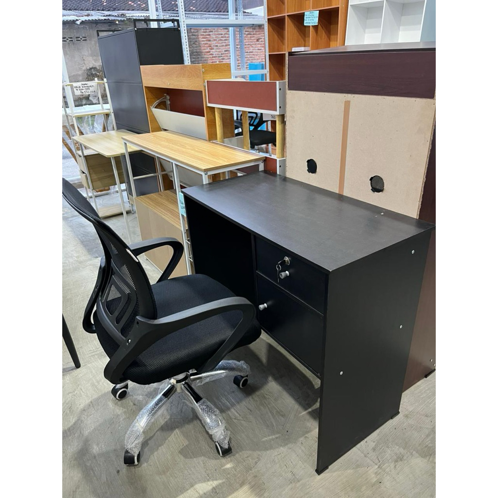 SET MEJA KANTOR + KURSI KANTOR