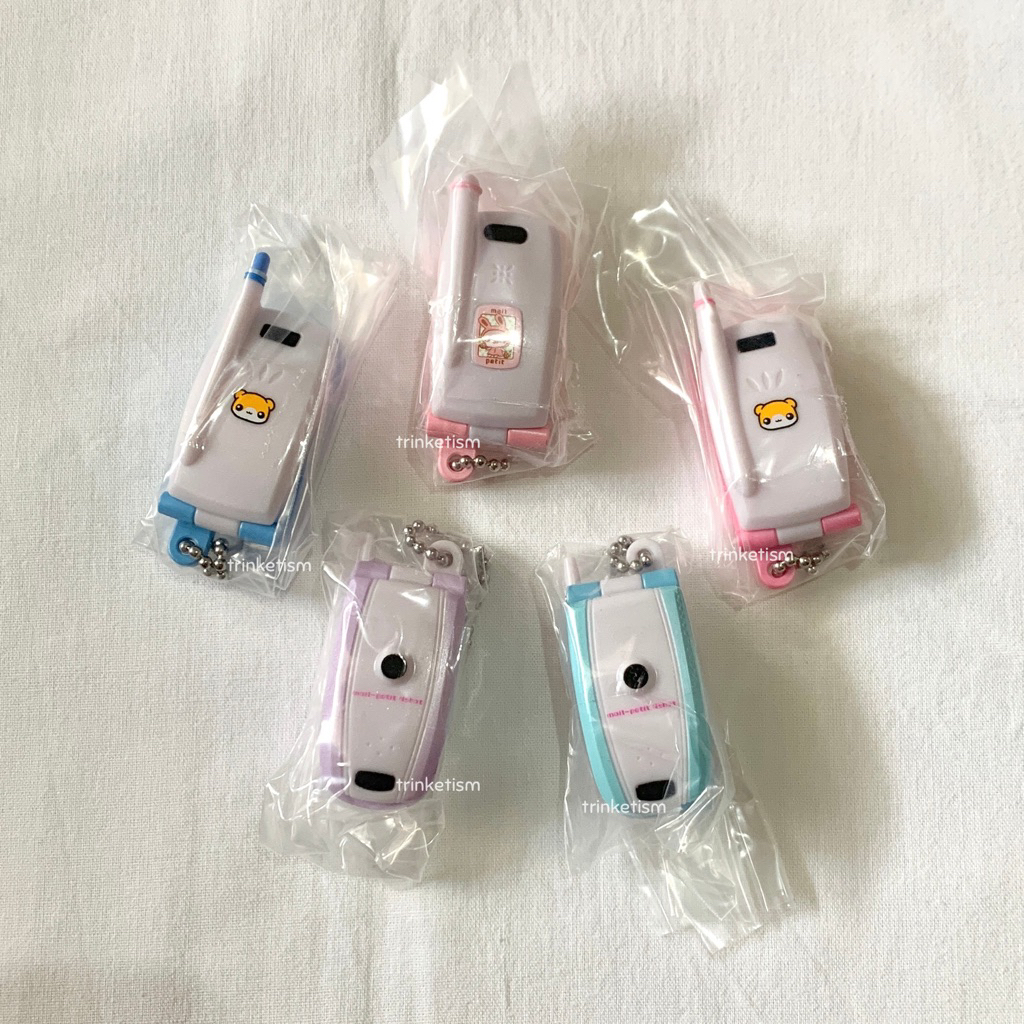 Mail petit nshot hamster flip cell phone cellphone gacha gachapon gasyapon charm trinkets gotochi mi