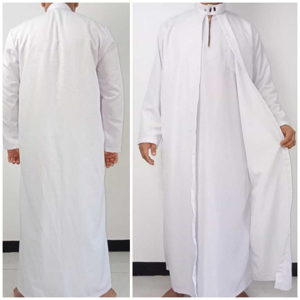 jubah muslim pria lengan panjang