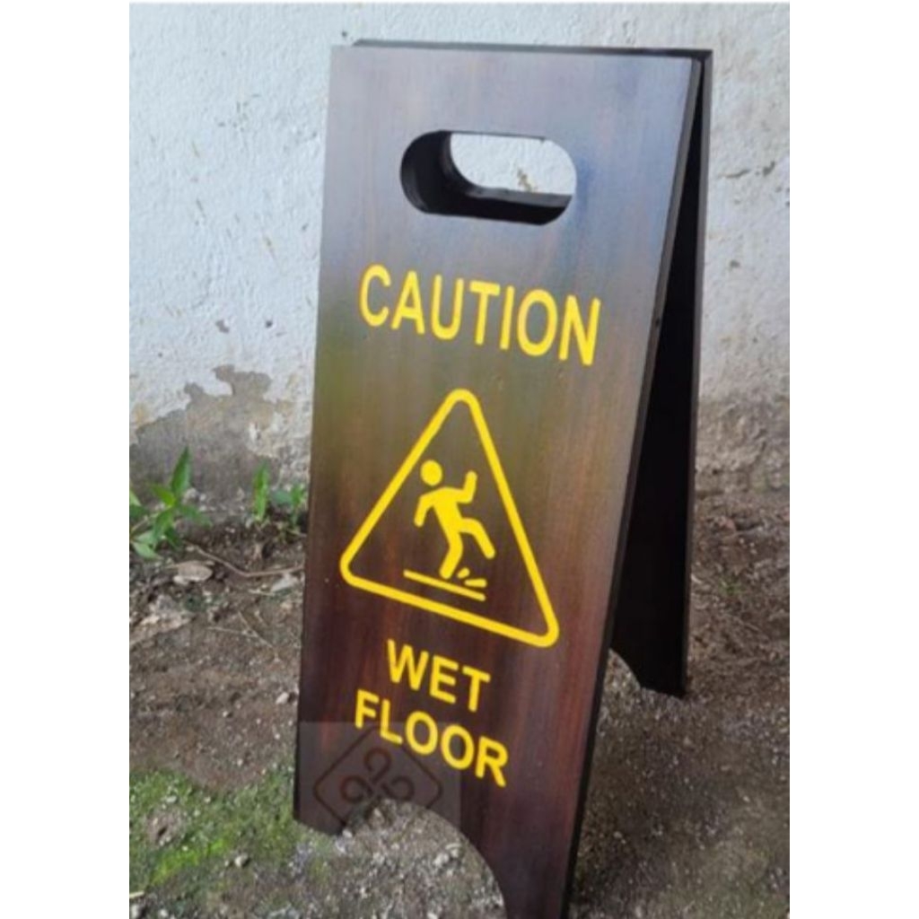 

plang papan nama wet floor sign board murah wet floor