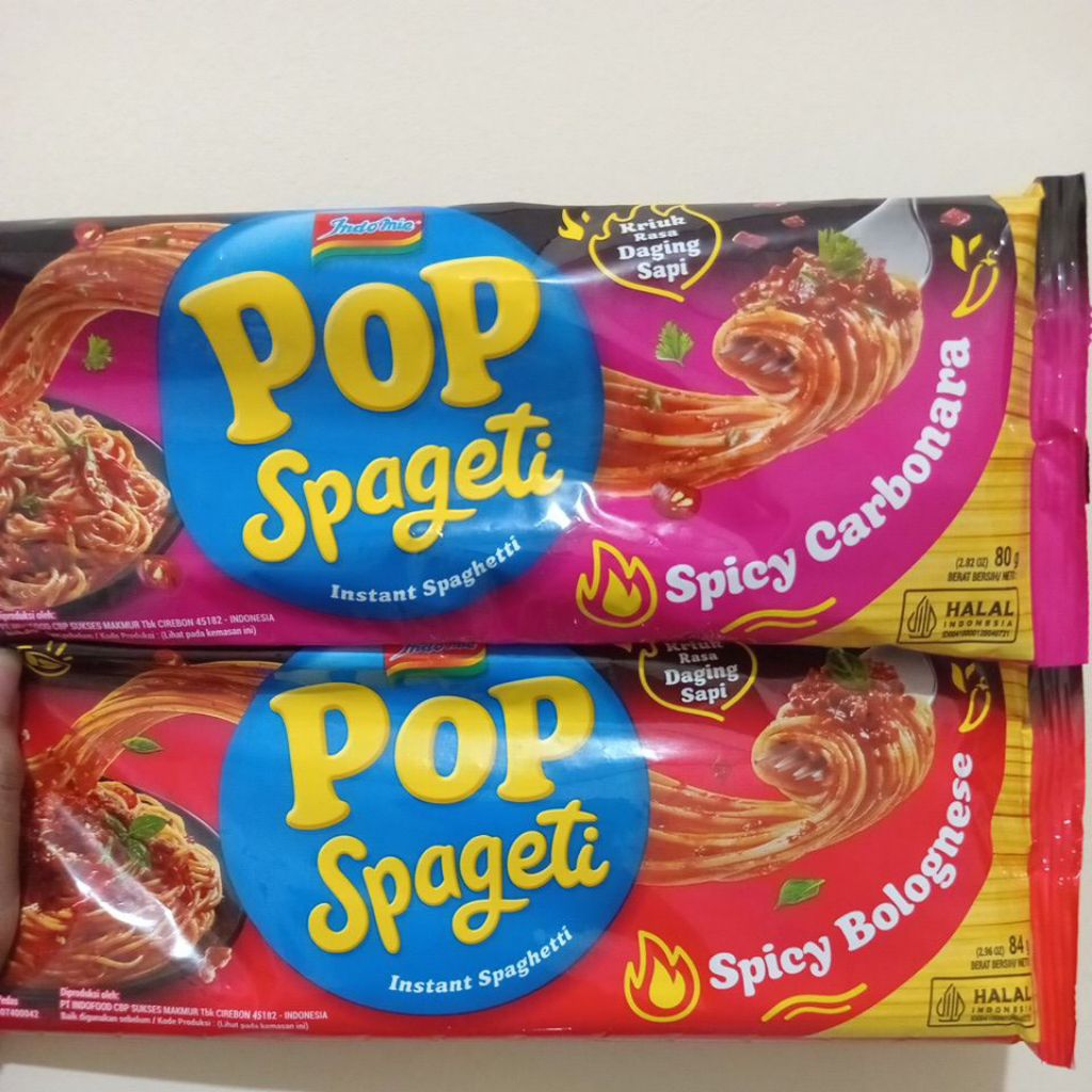 

Indomie Pop Spageti 80gr Spagehetti instan
