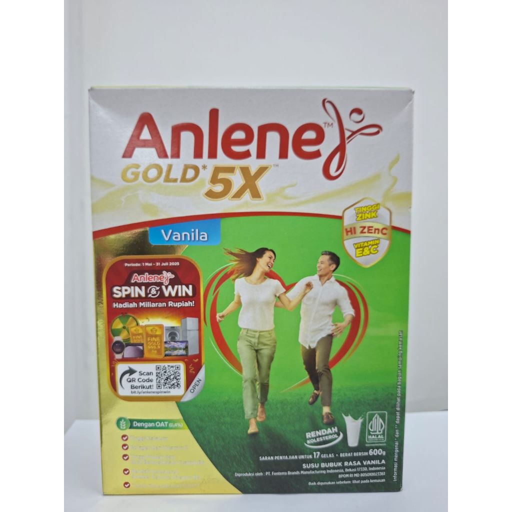 

Anlene Gold 5X - Susu Bubuk Rasa Vanila 600g