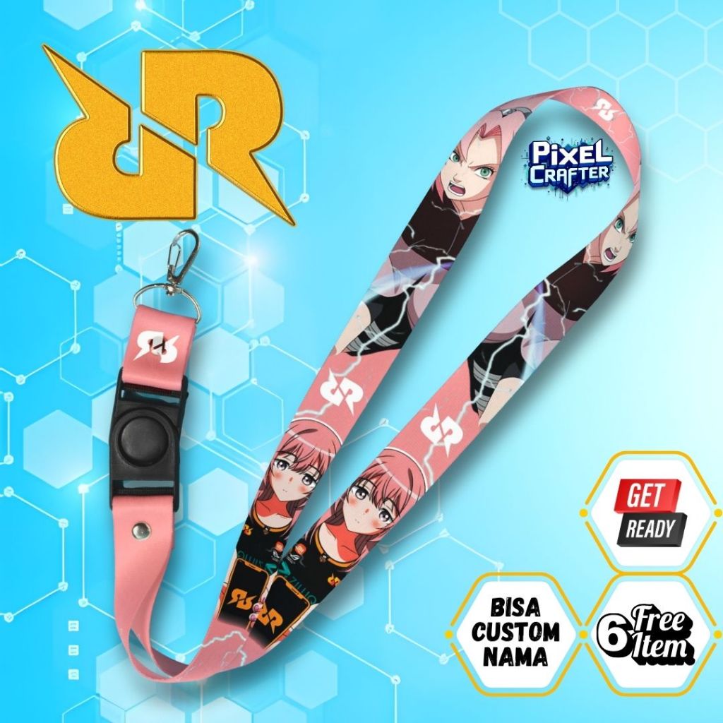 

CUSTOM NAMA LANYARD RRQ X KALEA SAKURA | GANTUNGAN HP | GANTUNGAN KUNCI | GANTUNGAN ID CARD