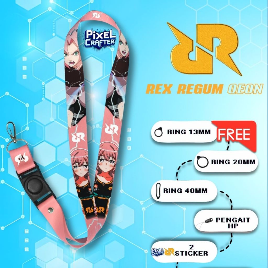 

LANYARD RRQ X KALEA SAKURA | GANTUNGAN HP | GANTUNGAN KUNCI | GANTUNGAN ID CARD