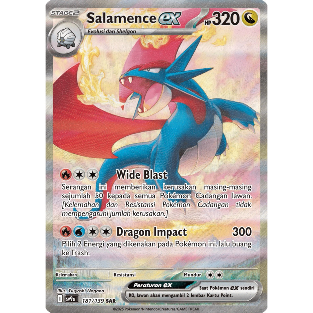 Salamence EX SV9S 181/139 SAR