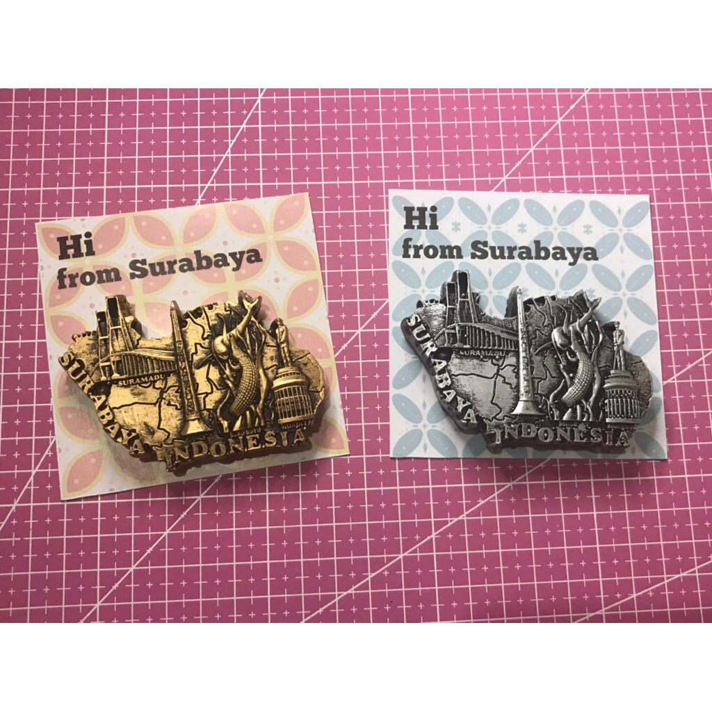 magnet kulkas souvenir kota Surabaya