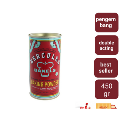 

Hercules Double Acting Baking Powder 450gr