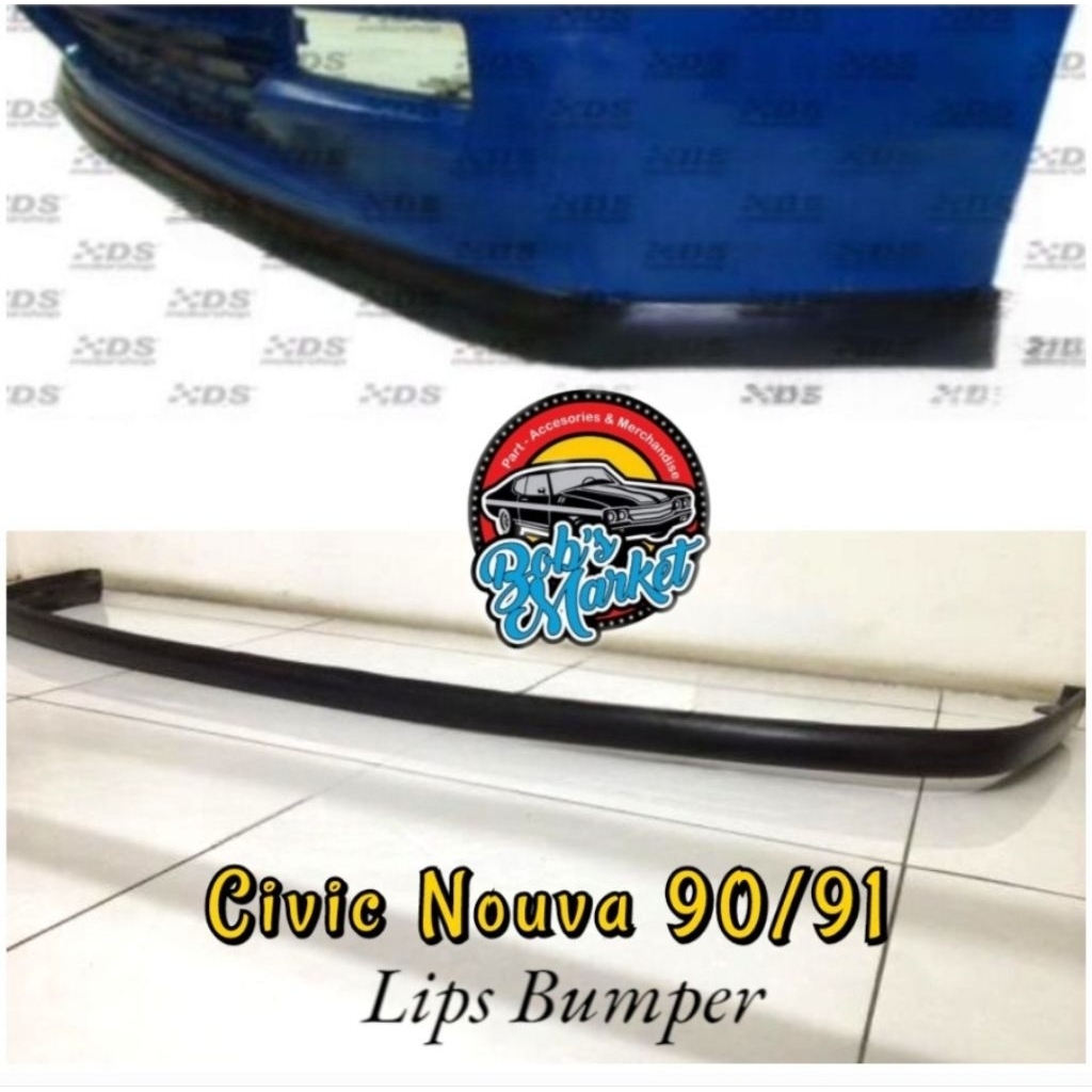 Lips bemper bumper spoiler depan model oem honda civic EF civic nouva nova 90-91