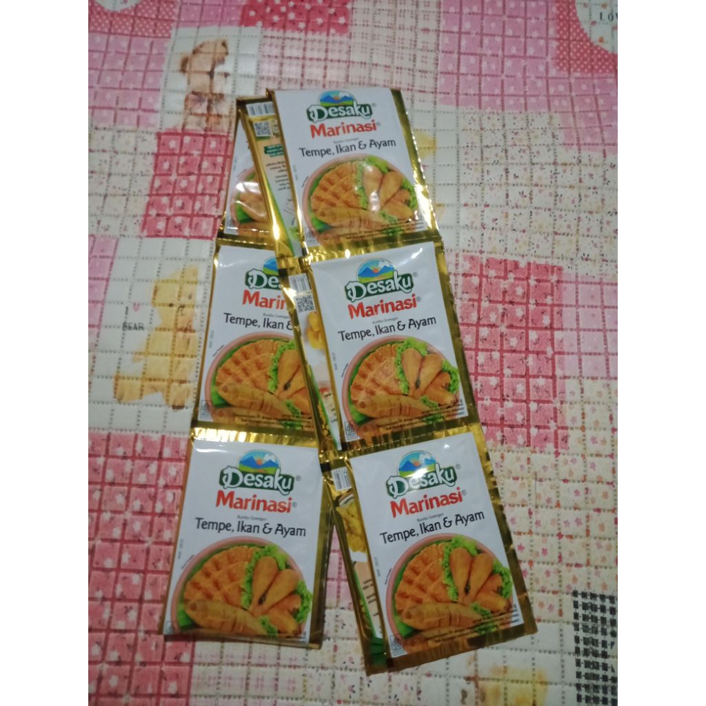 

Bumbu marinasi desaku 1 renceng isi 12 pcs