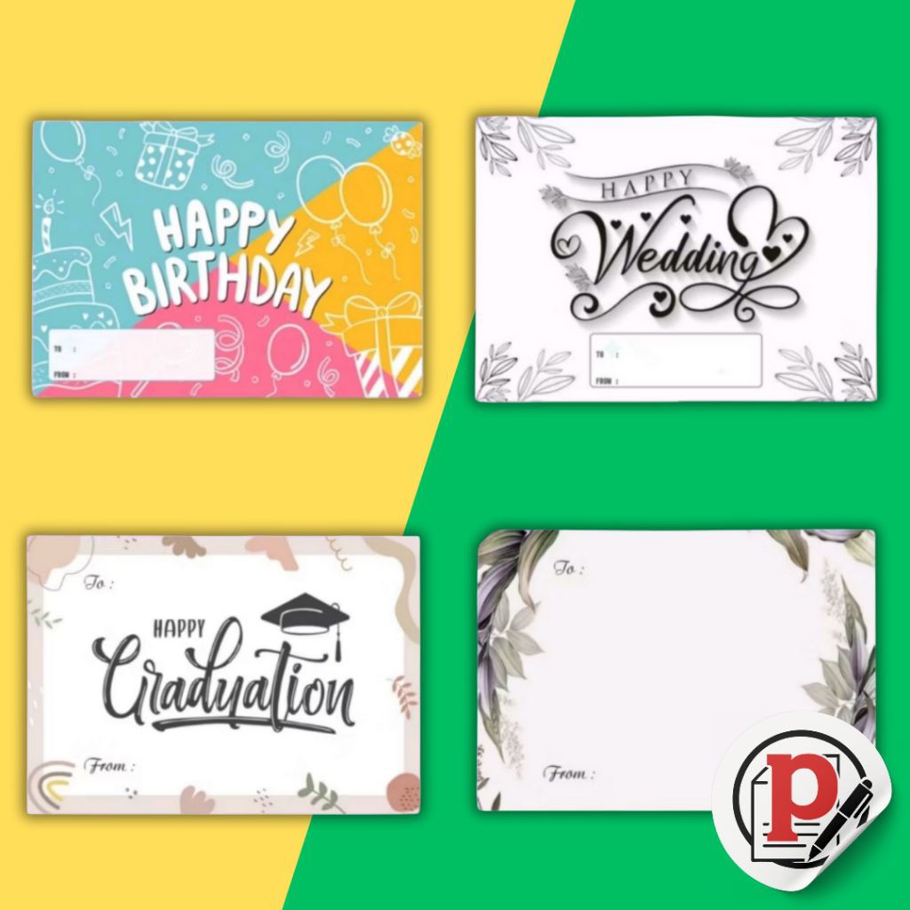 GIFT CARD / GREETING CARD / KARTU UCAPAN WISUDA / KARTU UCAPAN ULANG TAHUN / GRADUATION CARD / KARTU