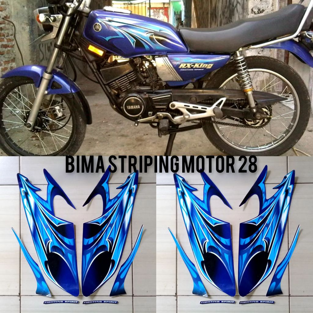 Stiker Striping Lis Les Body Motor Yamaha Rx King 2006