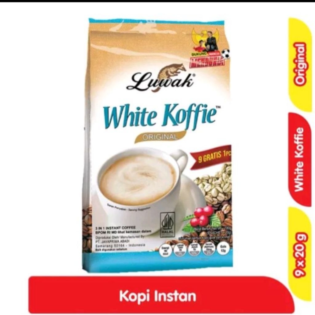 

Luwak White Koffie Original 9 + 1 x 20 g