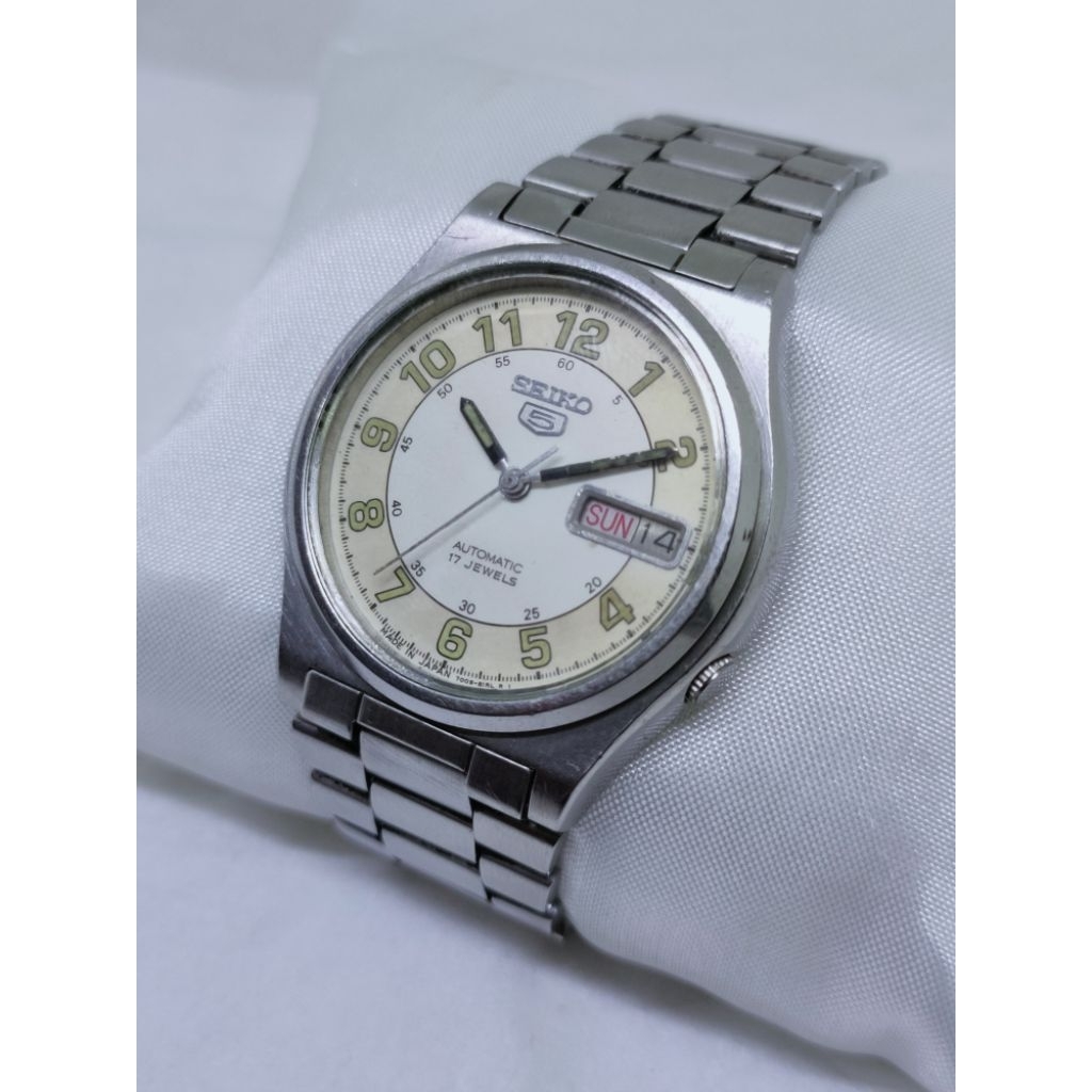Seiko automatic japan vintage seiko5 7009 original militarywatch style jam tangan antik koleksi arlo