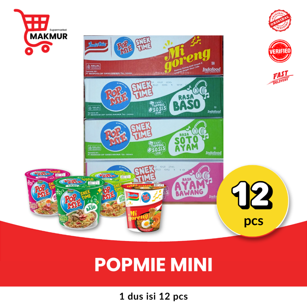 

POP MIE Mini 1 dus isi 12 pcs [ GROSIR ] -Tkmakmur24