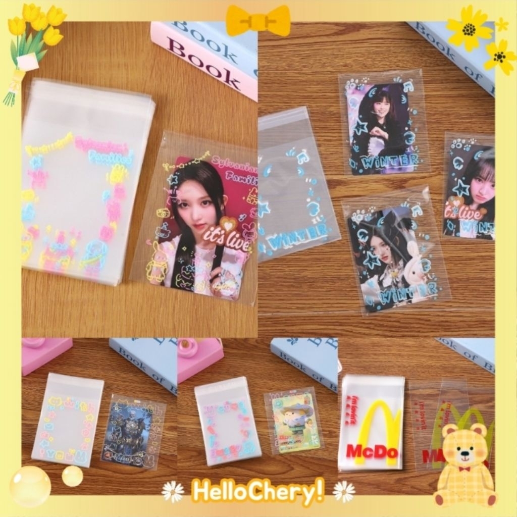 

HelloChery! [10 PCS] PLASTIK PACKING AESTHETIC INNER SLEEVE PHOTOCARD PLASTIK