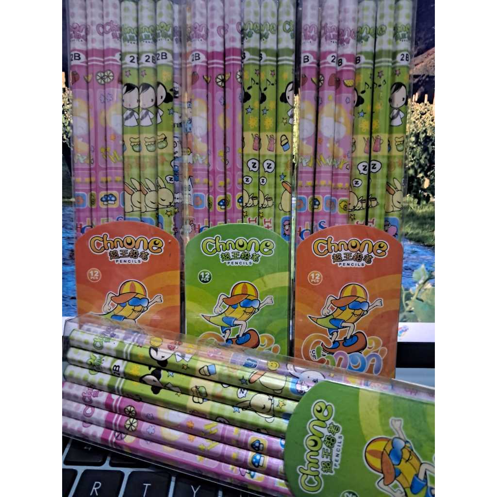 

[PGATK] JUAL 12 PCS PENCIL 2B (1 KOTAK). Pensil Kayu CHNONE 2B. Murah & Kualitas Bagus.