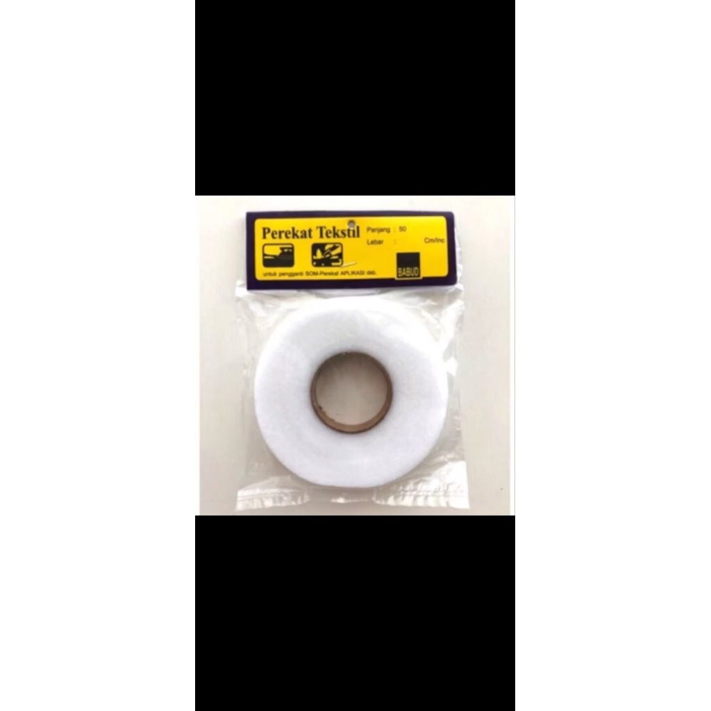 

lem perekat bahan lem kain textil uk.L 2cm P.50cm