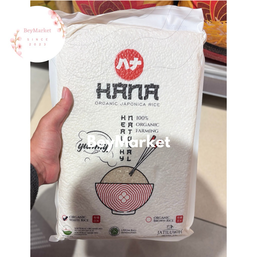 

Hana Organic Japonica Rice 2kg | Beras Japonica
