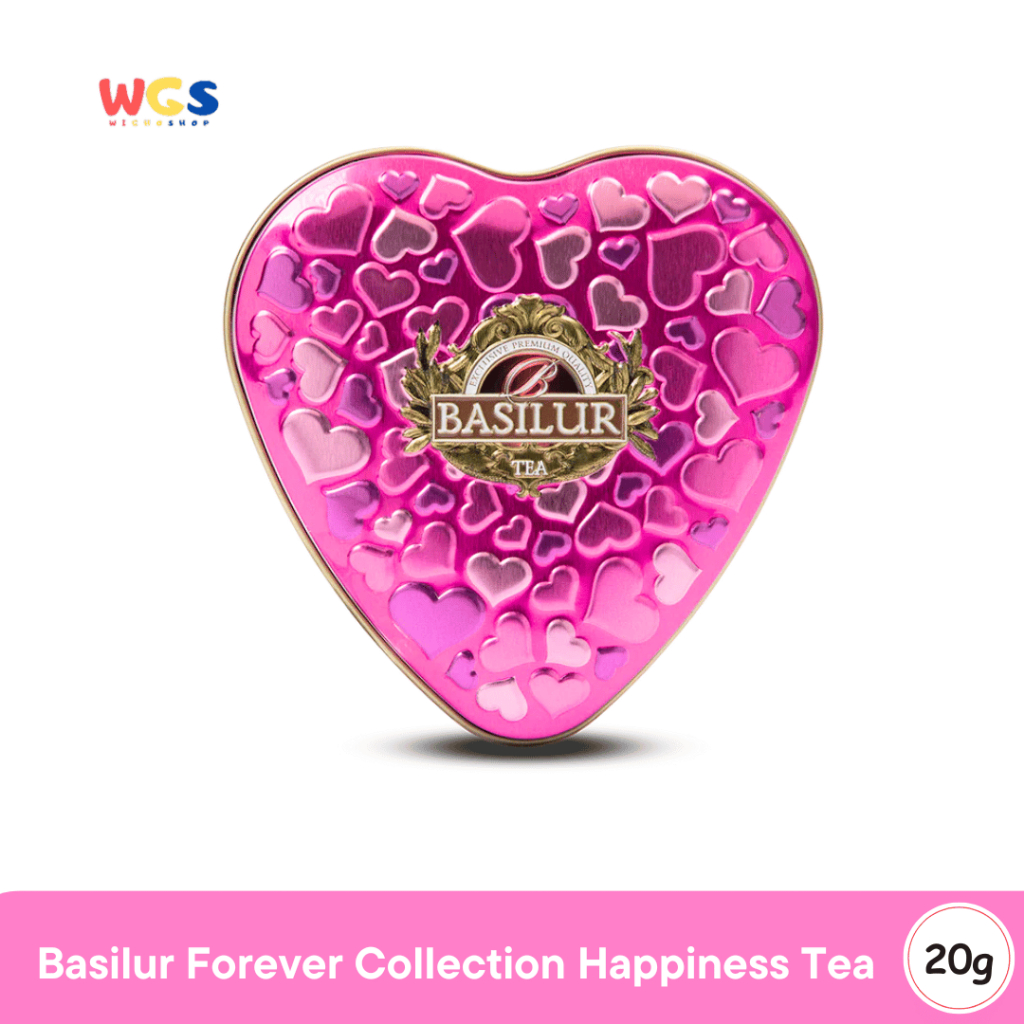 

Basilur Forever Collection Happiness Tea 20g – Heart Tin Premium Green Tea