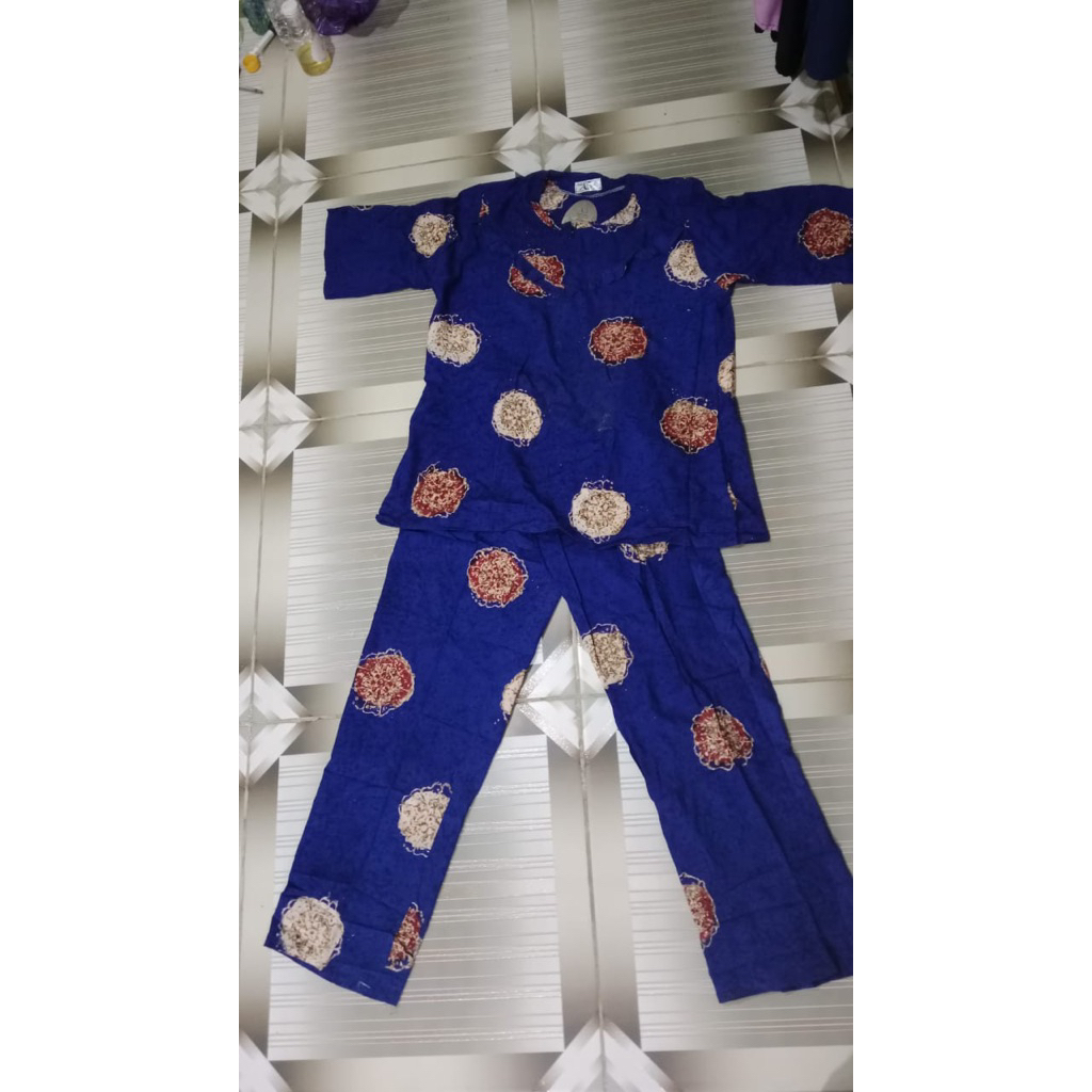 DASTER PEKALONGAN - setelan celana panjang tangan 3/4 bahan adem - One set baju tidur wanita adem le