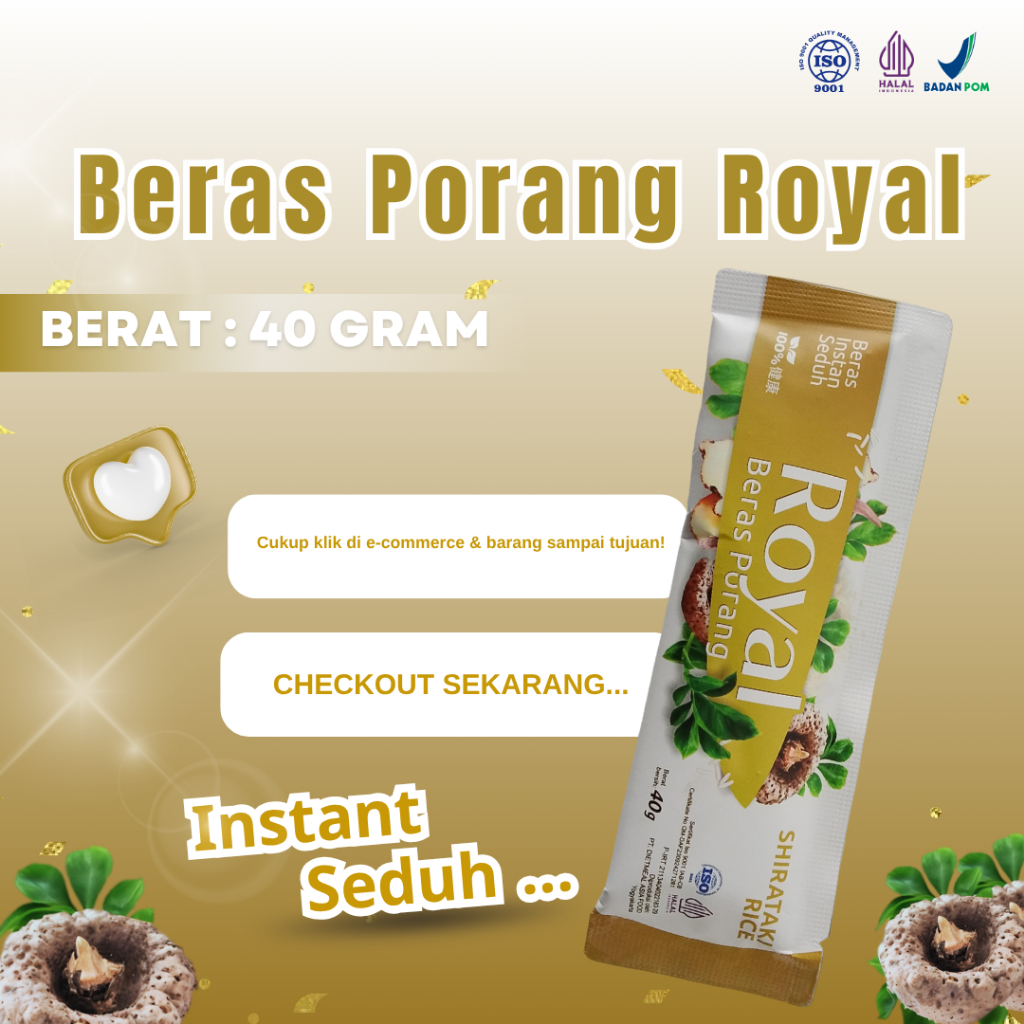 

Beras Porang Shirataki ROYAL40 gram