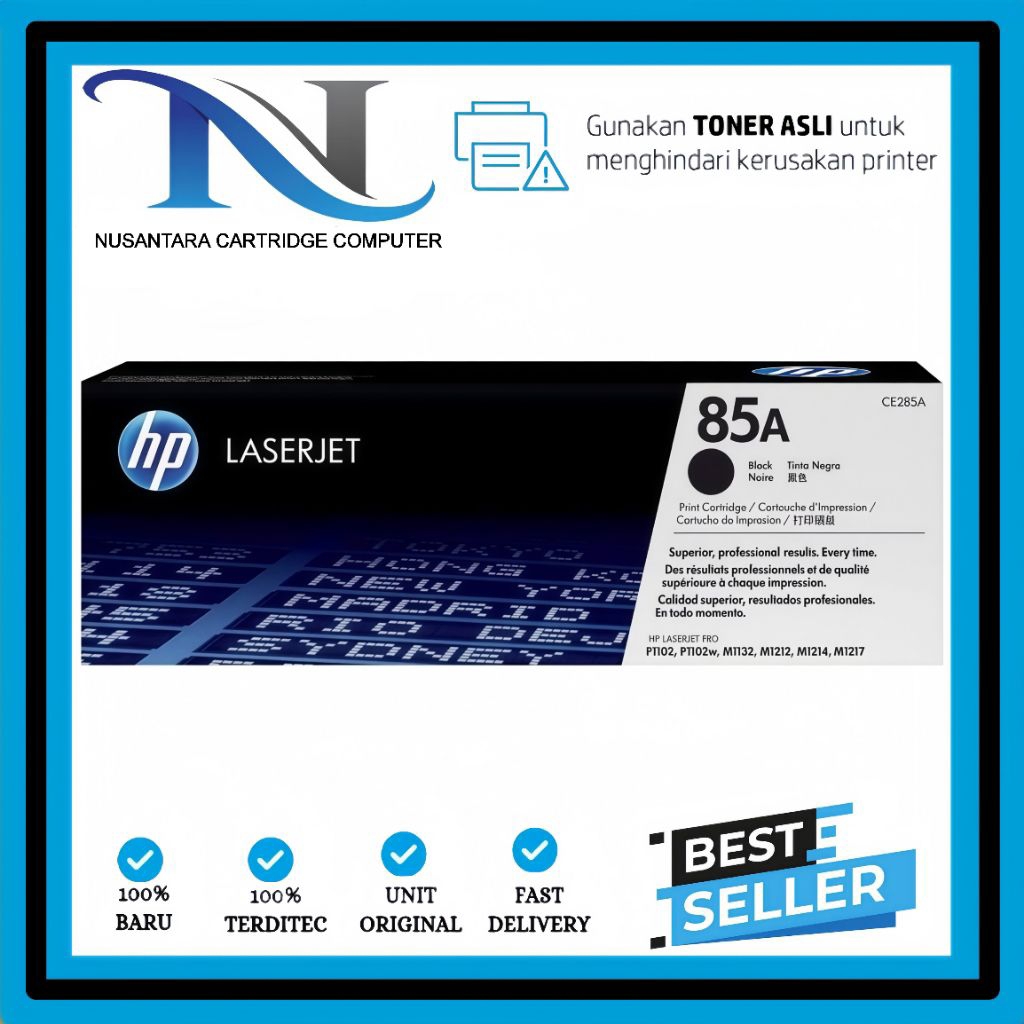 TONER HP LASERJET 85A (CE285A) BLACK ORIGINAL,TONER HP 85A LASERJET