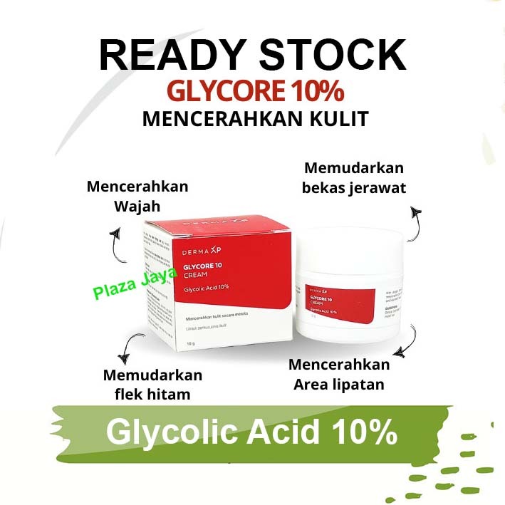 Glycore 10% Whitening Cream Pencerah Kulit 10 Gram
