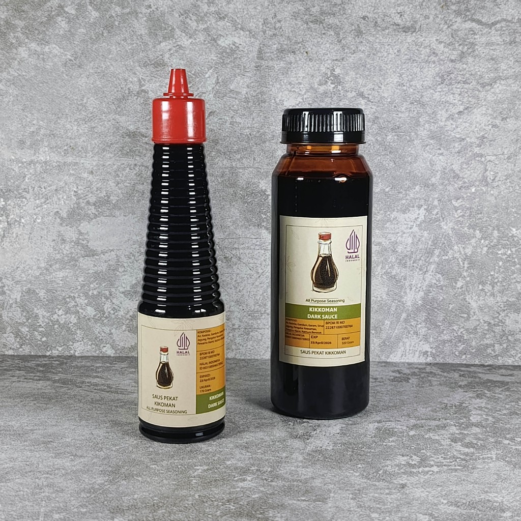 

Kikkoman Saus Pekat Dark Sauce Halal Repack Ukuran 170 gram dan 300 Gram