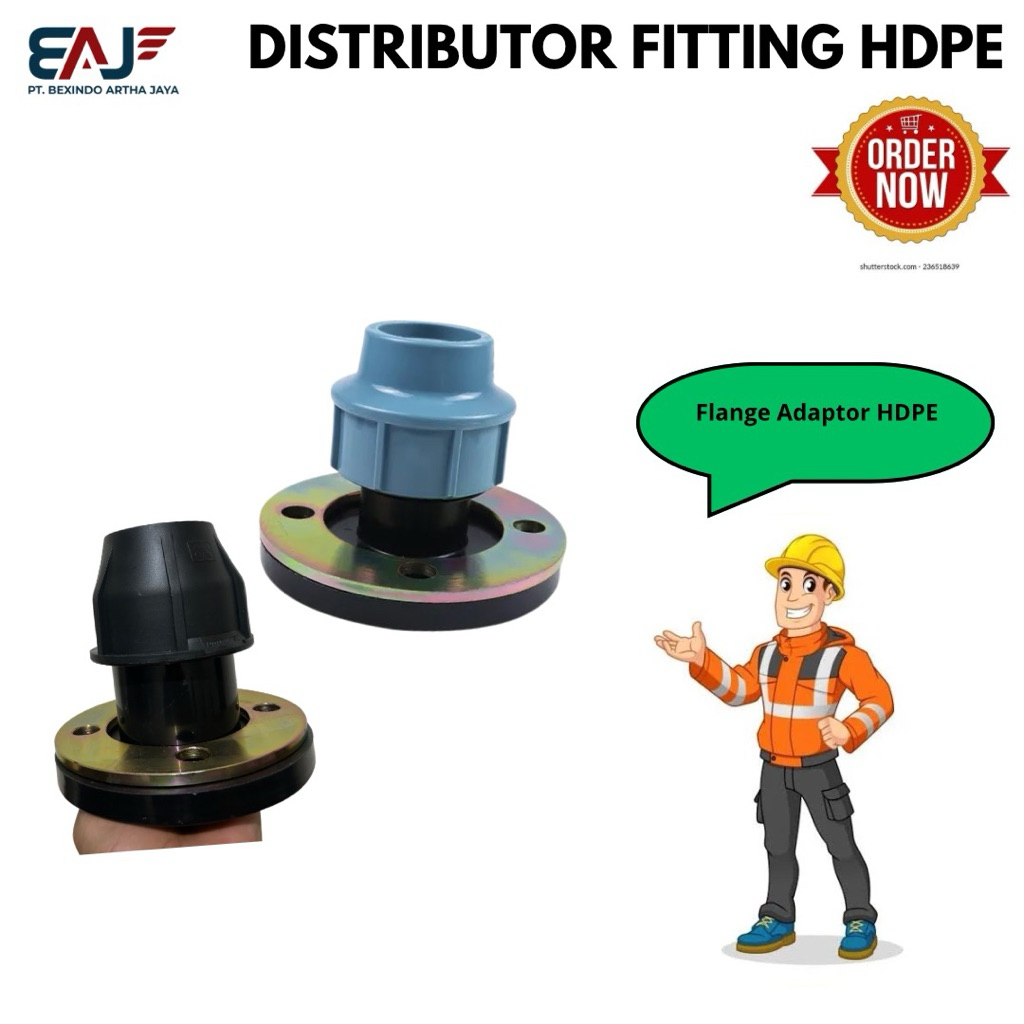 Adaptor Flange Compression 75mm - Flange Adaptor Hdpe 2,5" Inch - Fitting Hdpe