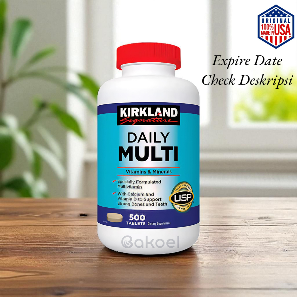Kirkland Signature Daily Multi Vitamins & Mineral 500 tablet (exp 12/26)