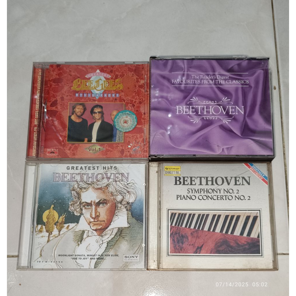 vcd & cd BEE GEES-Greatest MTV Karaoke Vol. 1 / BEETHOVEN-Favourites From The Classics / BEETHOVEN-G