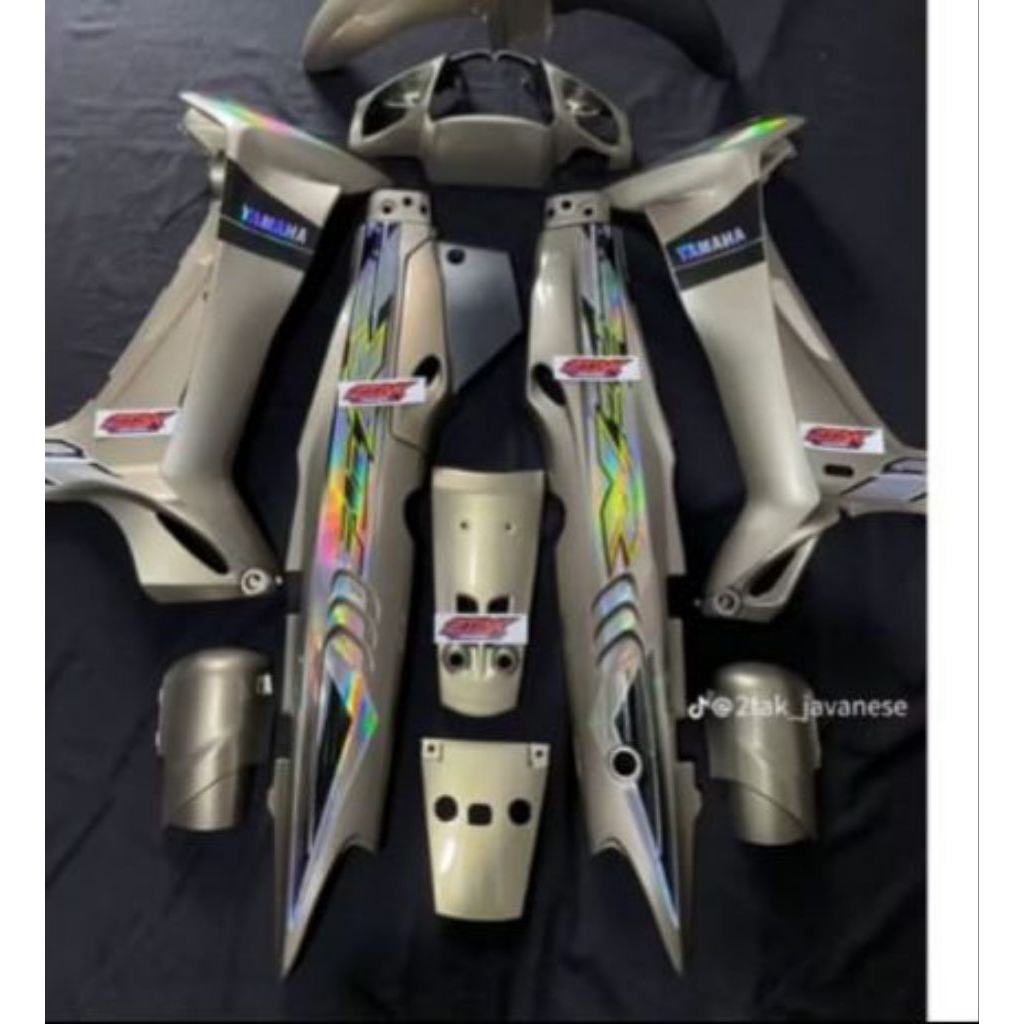 STRIPING CUSTOM FIZR ABU SILVER BODY 125Z STIKER FIZ R VARIASI