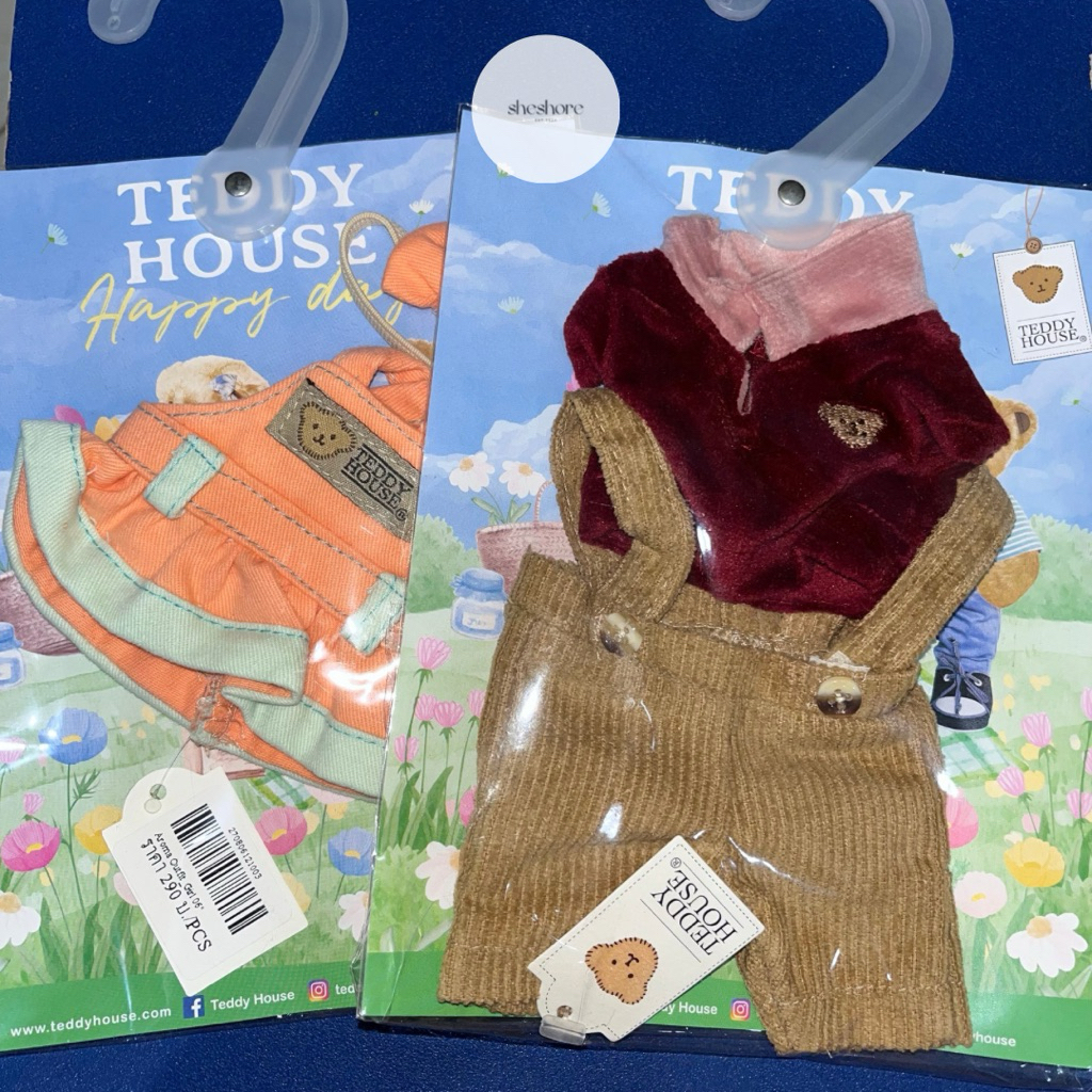 (READY STOCK) BAJU LABUBU/ BAJU TEDDY HOUSE - BAJU BONEKA TEDDY - SHESHORE.ID