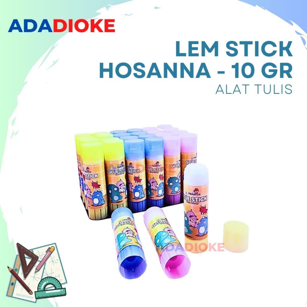 

Lem Kertas Glue Stick Hossana 10 Gram Lem Stik Glue Stick Fancy Perekat Kertas Lem Kertas