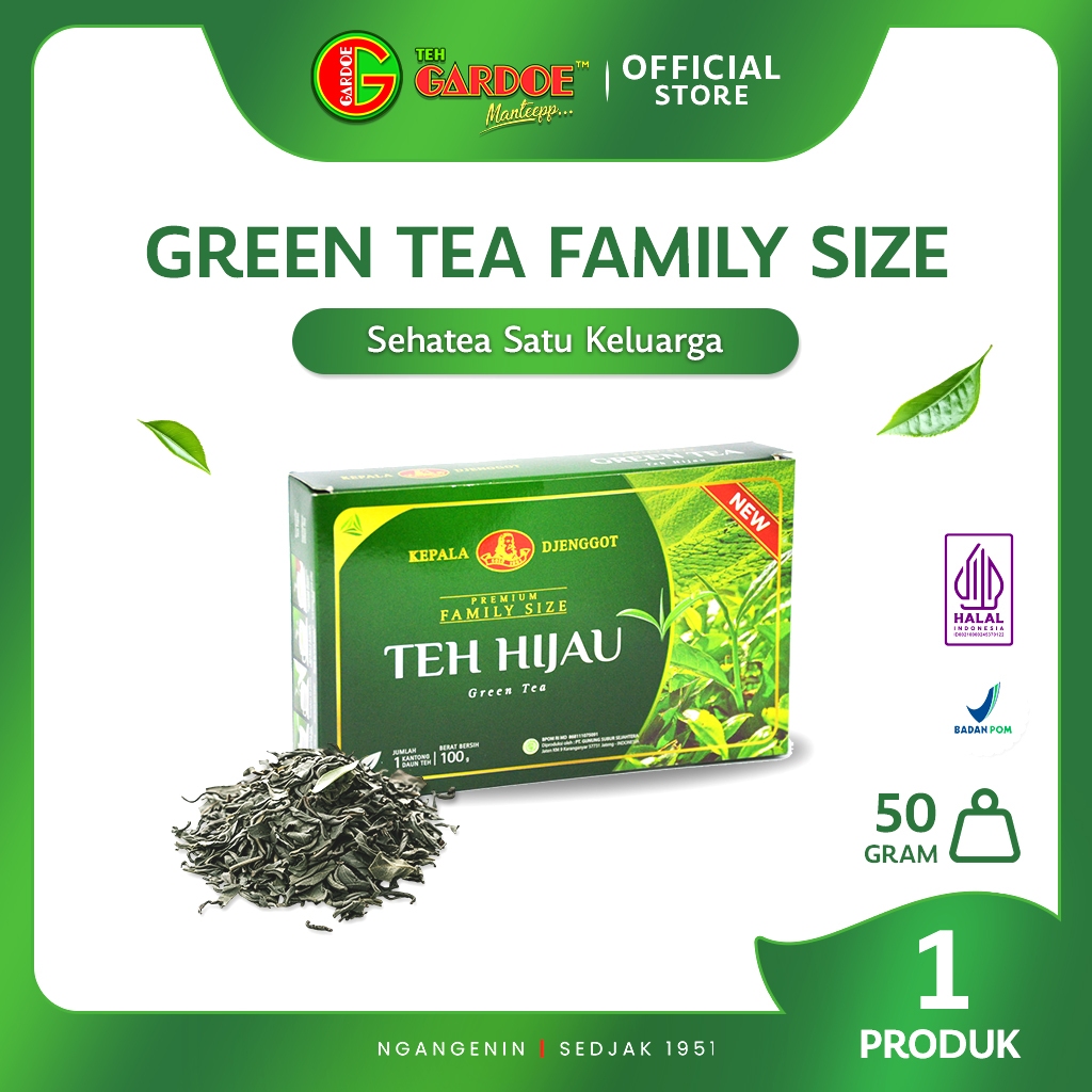

Kepala Djenggot Green Tea Family Size 100 gr