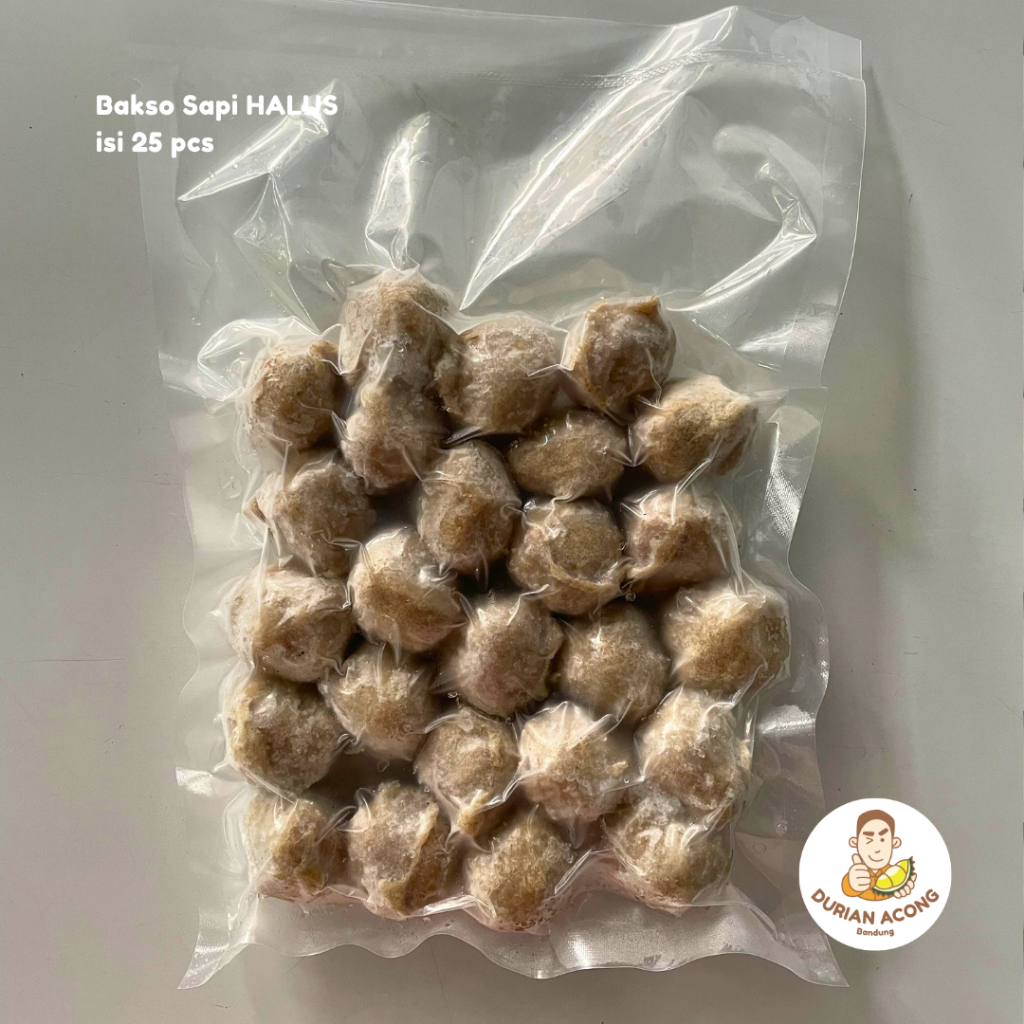 

Baso Sapi HALUS isi 25pcs Homemade Frozen - Bakso Sapi - Halal