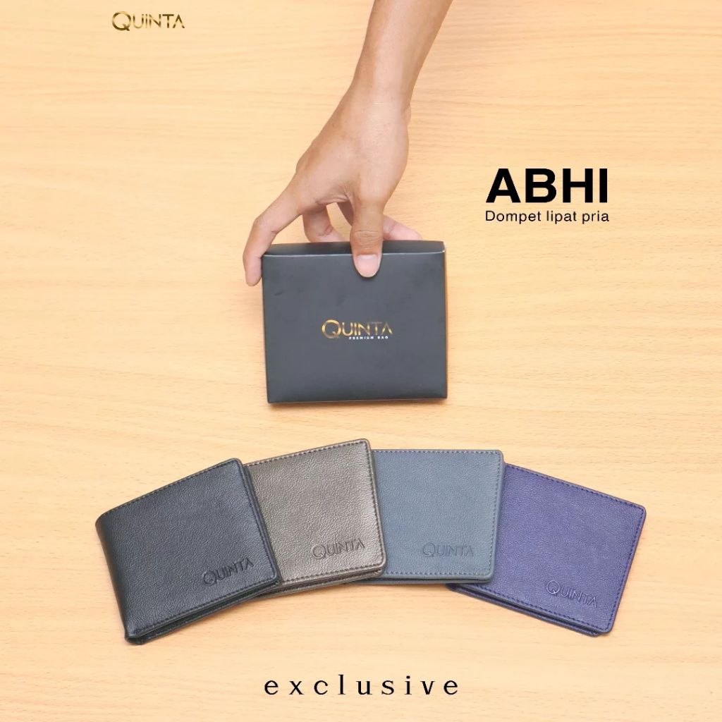 Dompet Abhi || dompet lipat pria Original Quinta