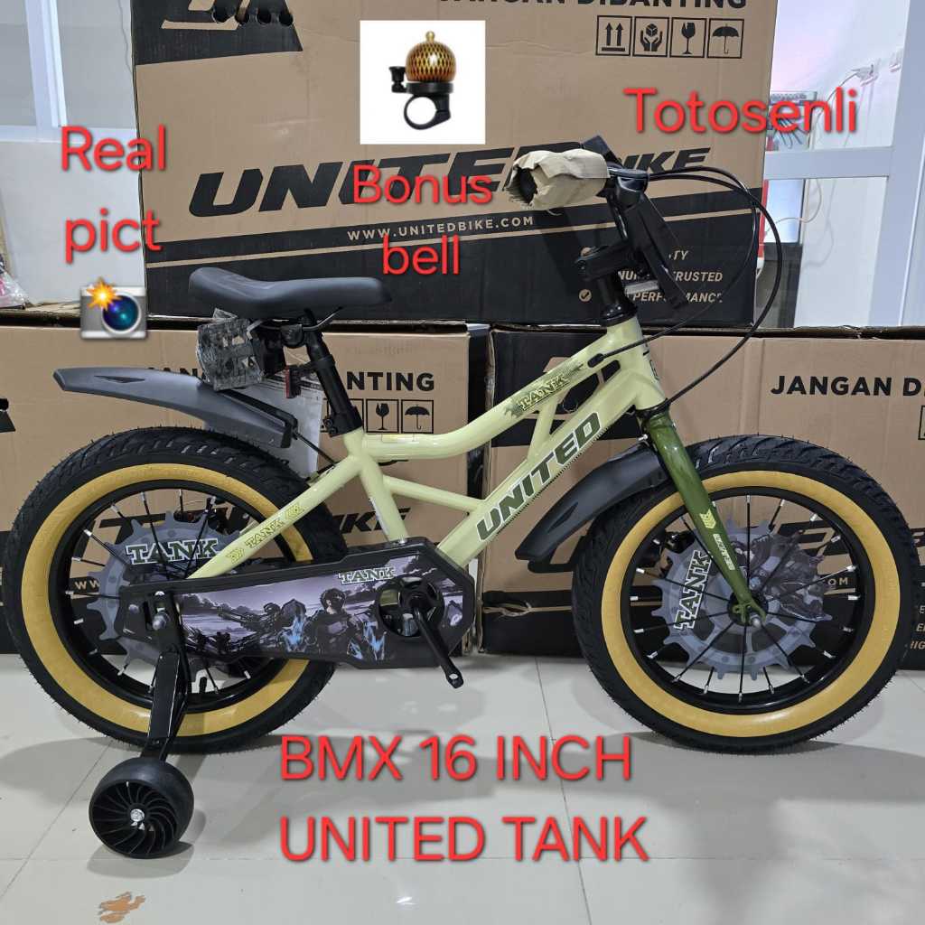 BMX 16 INCH UNITED TANK SEPEDA ANAK BMX 16 INCH