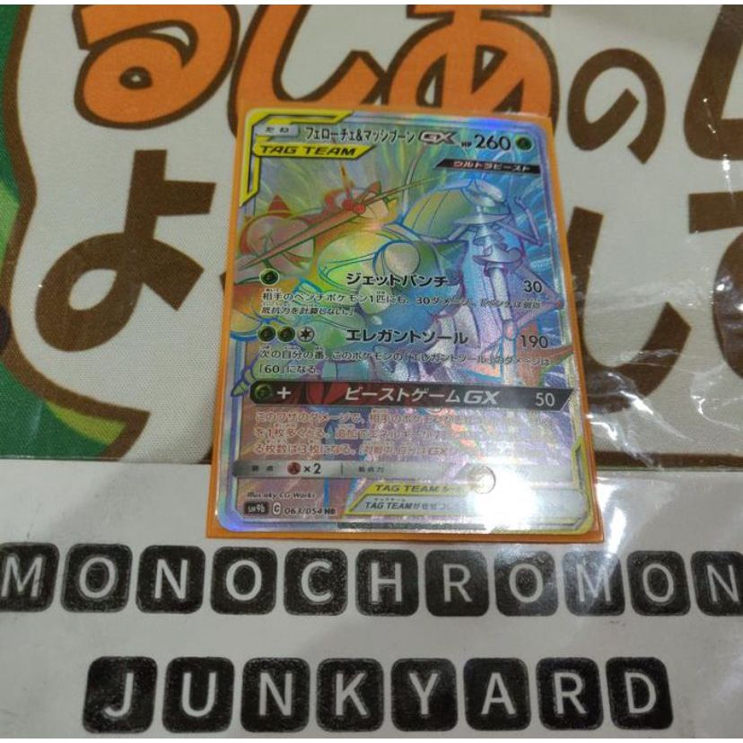 Kartu Pokemon TCG JP Sun & Moon Buzzwole & Pheromosa GX HR