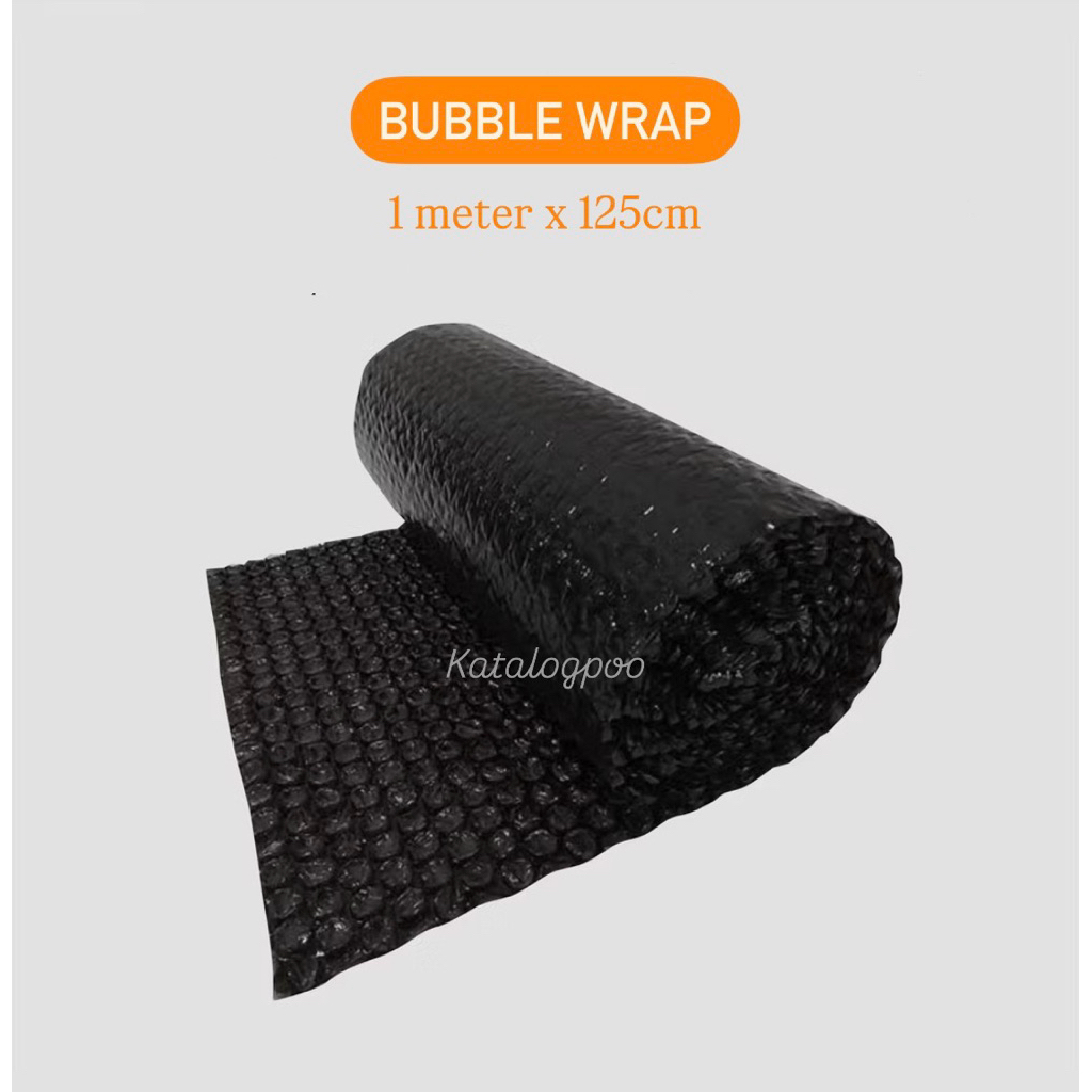

Bubble Wrap Hitam / Plastik Gelembung 1M x 125 CM