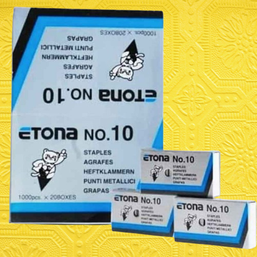 

Isi Staples Etona No.10 Anak Hekter 1 Pak x 20 Box