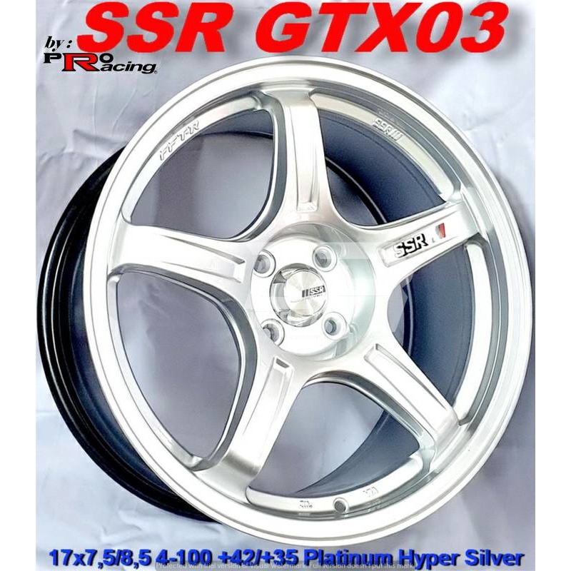 Velg mobil model palang 5 lebar 74/85 hole 4x100 warna platinum hyper silver