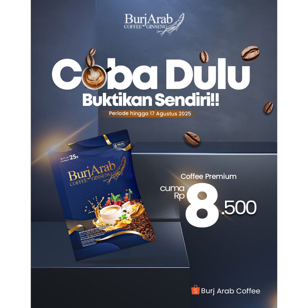 

kopi Arab Burj Ginseng Guarane RP 8500