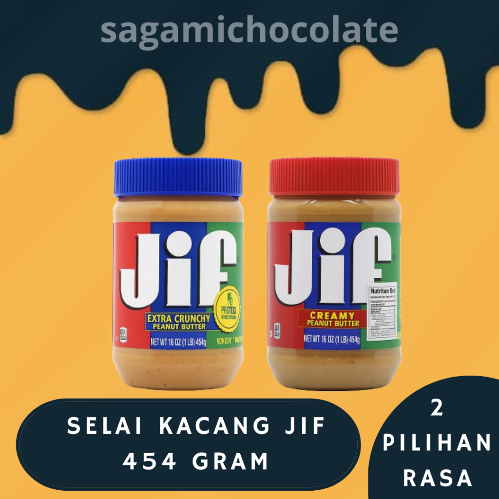 

Jif CREAMY PEANUT BUTTER 454 Gram Selai Olesan Kacang