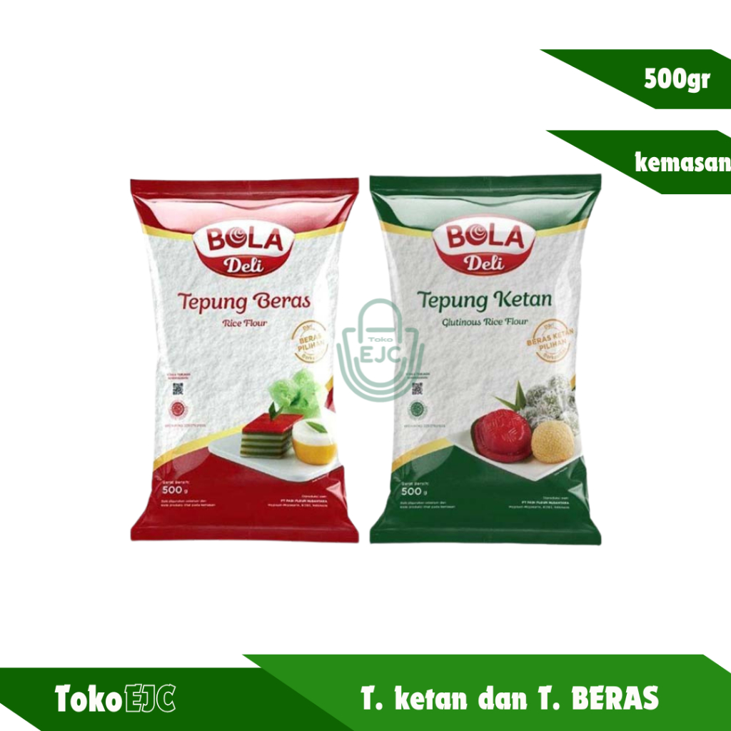 

Tepung bola deli 500gr / Tepung ketan dan Tepung beras bola deli