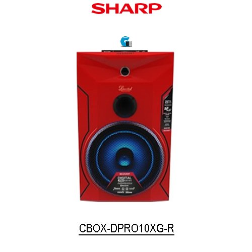 Sharp 10 inch Karaoke Active Speaker CBOX-DPRO10XG