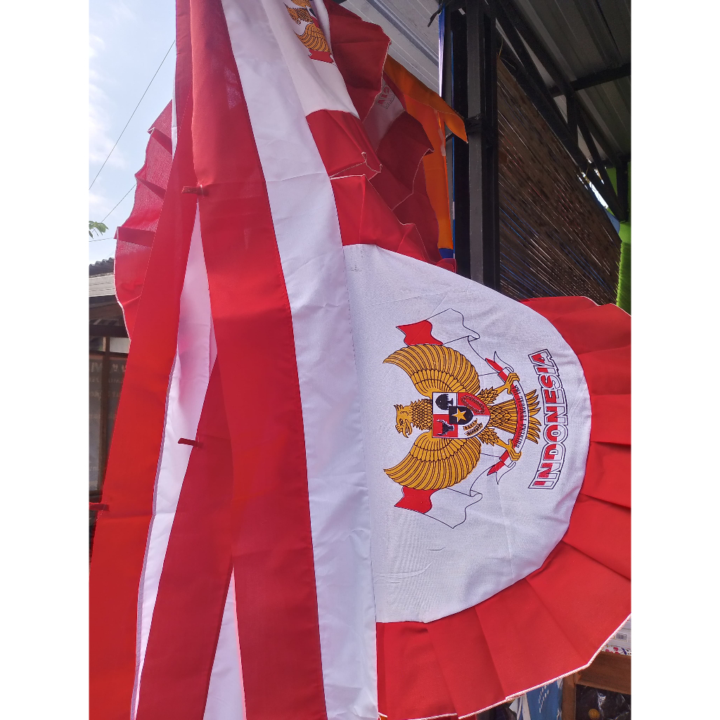 ENDERA GELOMBANG MERAH PUTIH,BENDERA MERAH PUTIH GELOMBANG