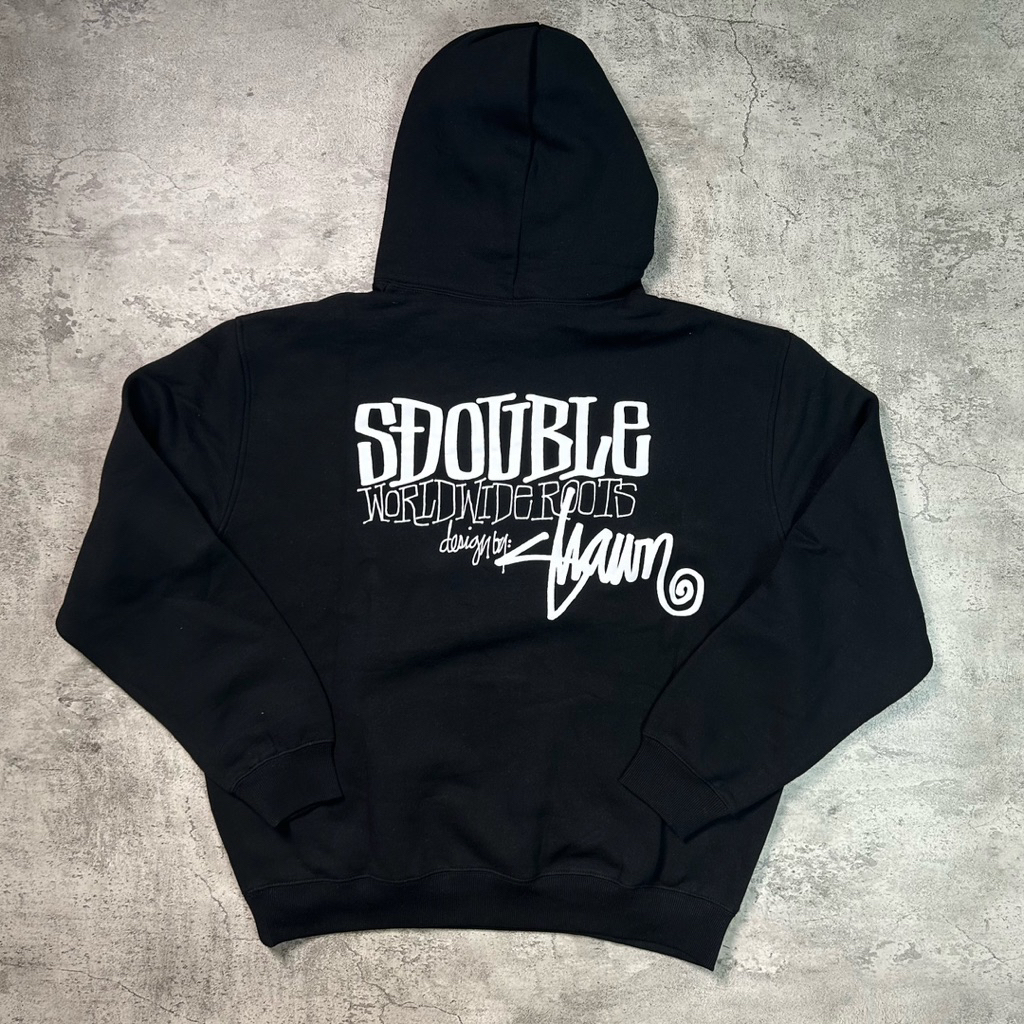 S/double World Wide Roots Hoodie Black