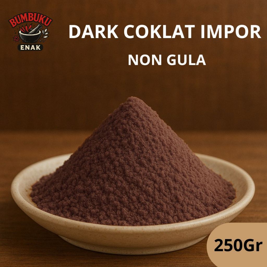 

Bumbu Tabur Non Gula Rasa Dark Coklat Impor 250gr – Bubuk Minuman Premium Tanpa Gula untuk Cafe & UMKM