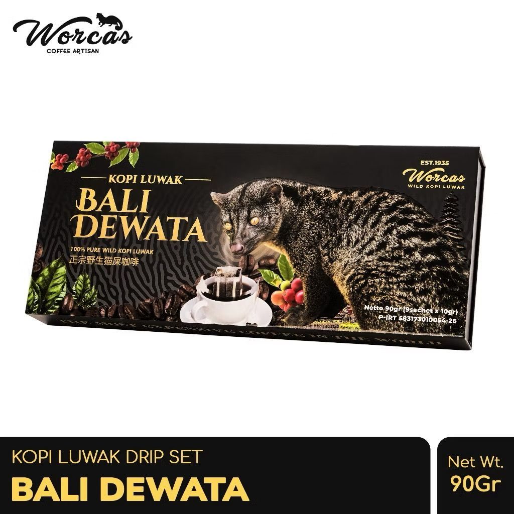 

WORCAS Bali Dewata Wild Kopi Luwak Drip Filter 90gr